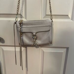 Rebecca Minkoff light blue mini mac crossbody bag